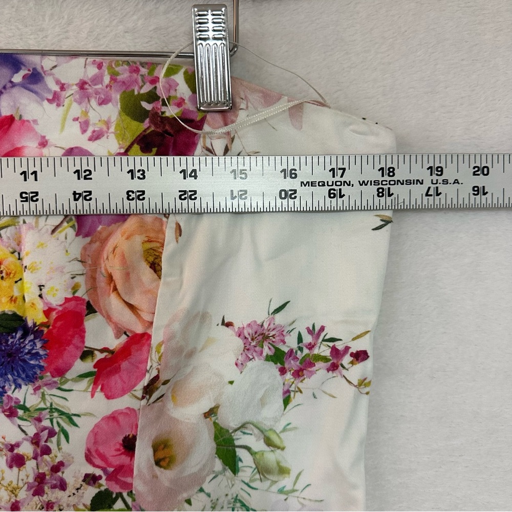 Zara Strapless Dress Floral size L Women - Picture 12 of 16